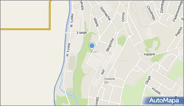Cieszyn, Kraszewskiego Józefa Ignacego, mapa Cieszyna