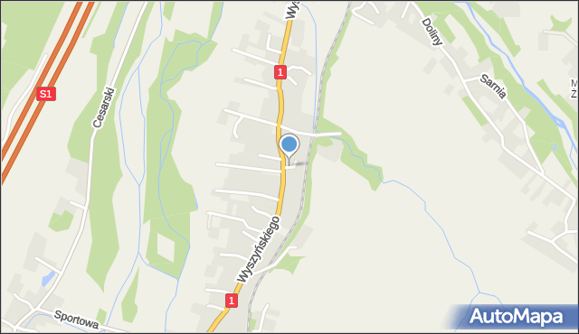 Cisiec, Krótka, mapa Cisiec