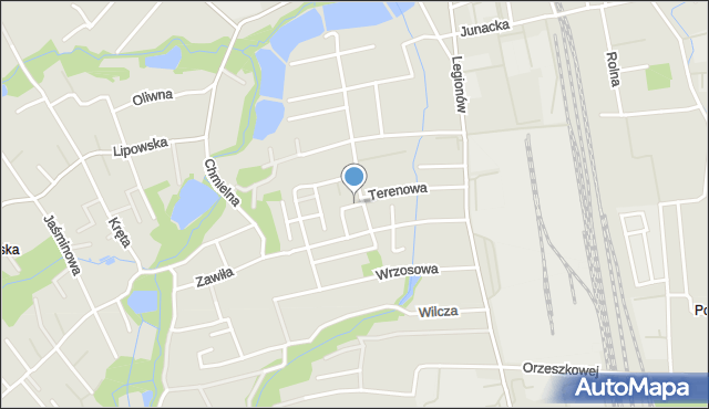 Czechowice-Dziedzice, Krokusów, mapa Czechowic-Dziedzic
