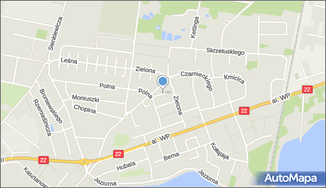 Człuchów, Króla Kazimierza Wielkiego, mapa Człuchów