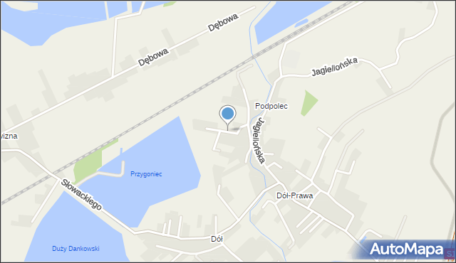 Dankowice gmina Wilamowice, Kręta, mapa Dankowice gmina Wilamowice