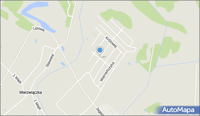 Dęblin, Króla Władysława Jagiełły, mapa Dęblin