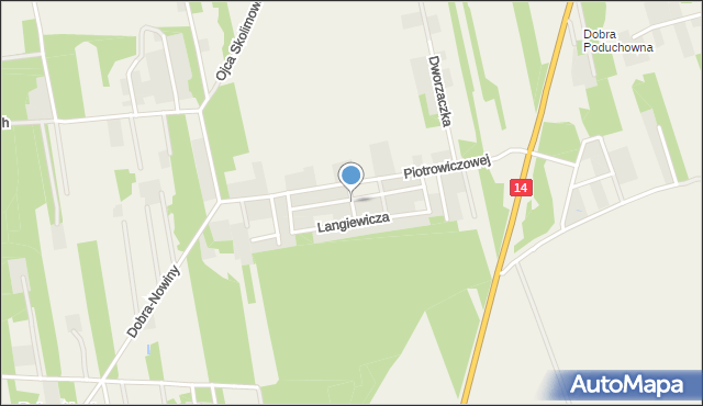 Dobra-Nowiny, Krajewskiego Rafała, arch., mapa Dobra-Nowiny