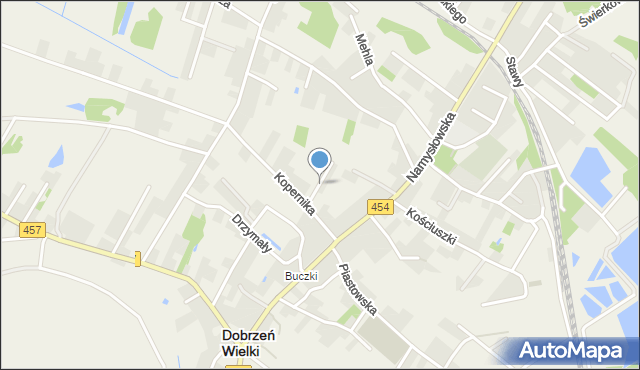 Dobrzeń Wielki, Krasickiego Ignacego, bp., mapa Dobrzeń Wielki