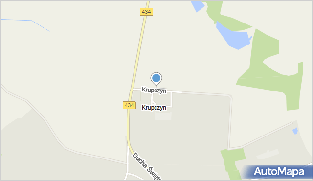 Dolsk powiat śremski, Krupczyn, mapa Dolsk powiat śremski