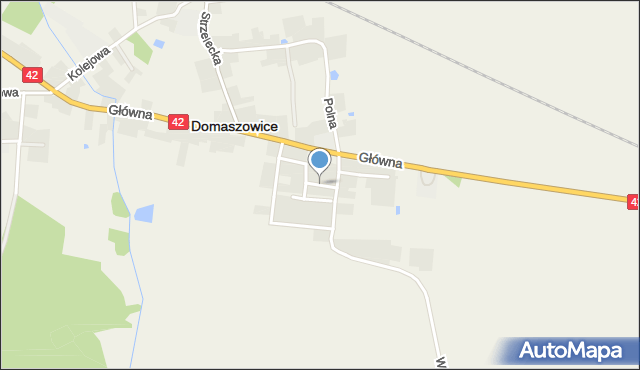 Domaszowice powiat namysłowski, Krótka, mapa Domaszowice powiat namysłowski