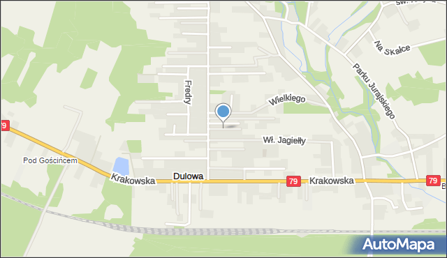 Dulowa, Króla Jana III Sobieskiego, mapa Dulowa