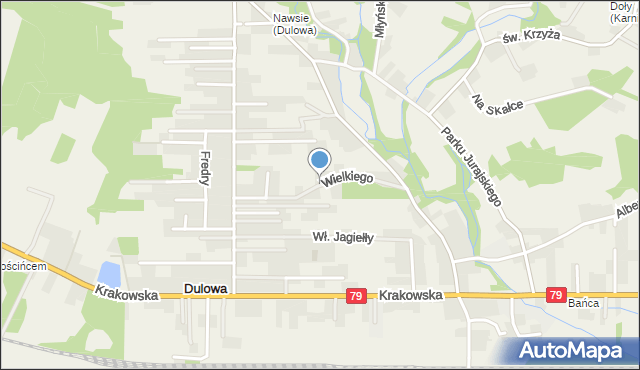 Dulowa, Króla Kazimierza Wielkiego, mapa Dulowa