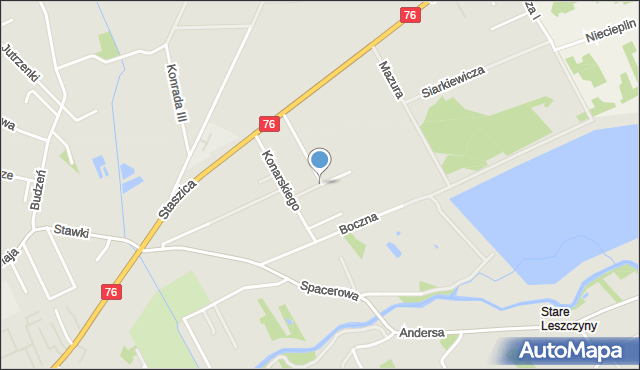 Garwolin, Krasickiego Ignacego, bp., mapa Garwolin