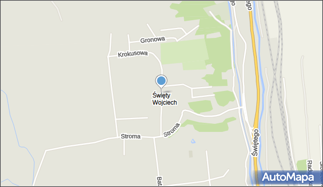 Gdańsk, Krokusowa, mapa Gdańska