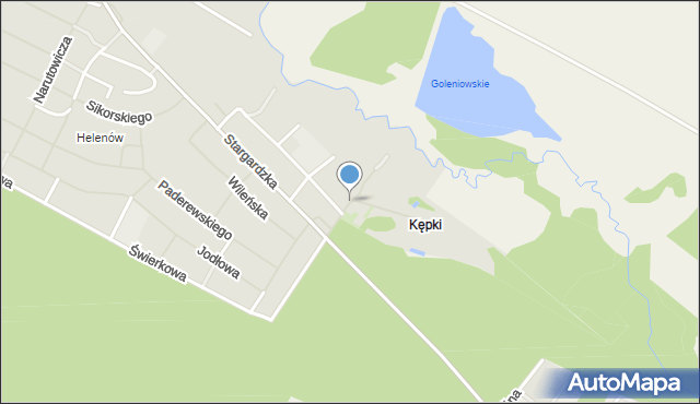Goleniów, Króla Bolesława Chrobrego, mapa Goleniów