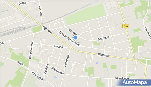 Góra Kalwaria, Króla Jana III Sobieskiego, mapa Góra Kalwaria