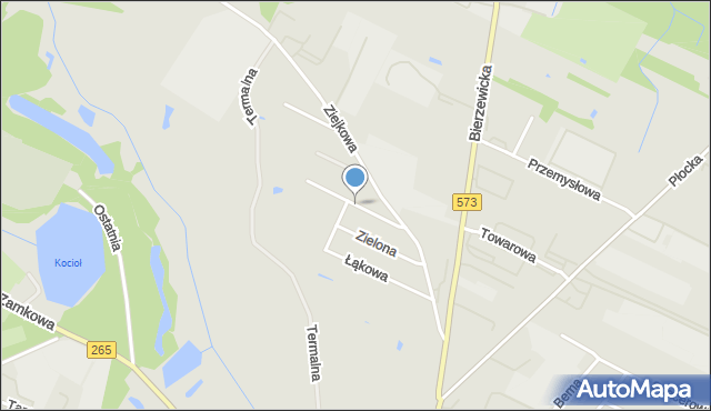 Gostynin, Krasickiego Ignacego, bp., mapa Gostynin