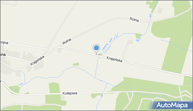 Grabionna, Krajeńska, mapa Grabionna