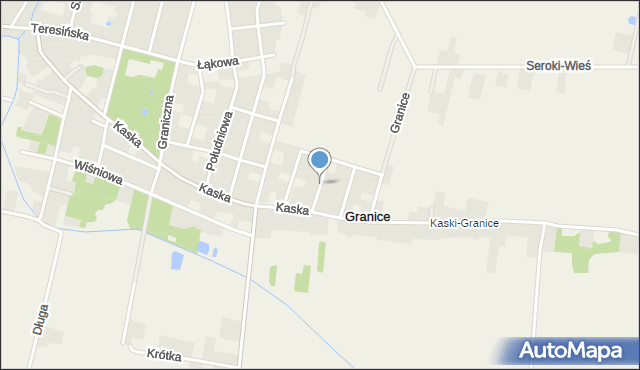 Granice gmina Teresin, Króla Bolesława Chrobrego, mapa Granice gmina Teresin