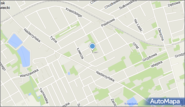 Grodzisk Mazowiecki, Krasińskiego Zygmunta, mapa Grodzisk Mazowiecki