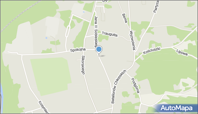 Gubin, Króla Jana III Sobieskiego, mapa Gubin