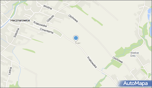 Hecznarowice, Krakowska, mapa Hecznarowice