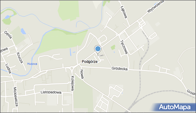 Hrubieszów, Krasickiego Ignacego, bp., mapa Hrubieszów