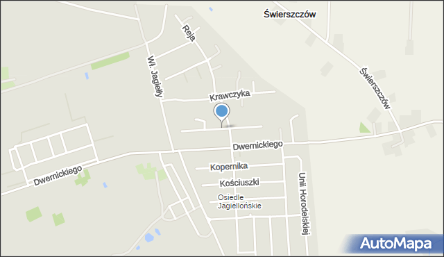 Hrubieszów, Króla Zygmunta Augusta, mapa Hrubieszów