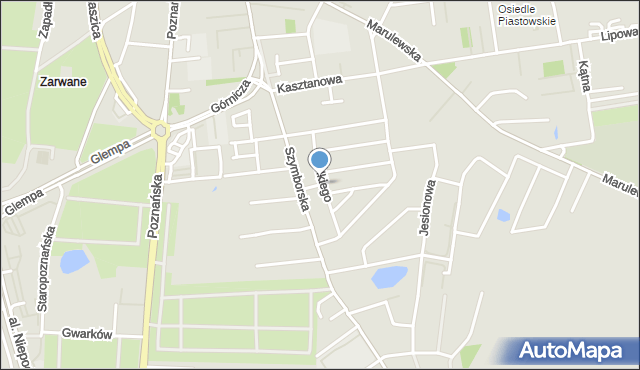 Inowrocław, Króla Kazimierza Wielkiego, mapa Inowrocławia