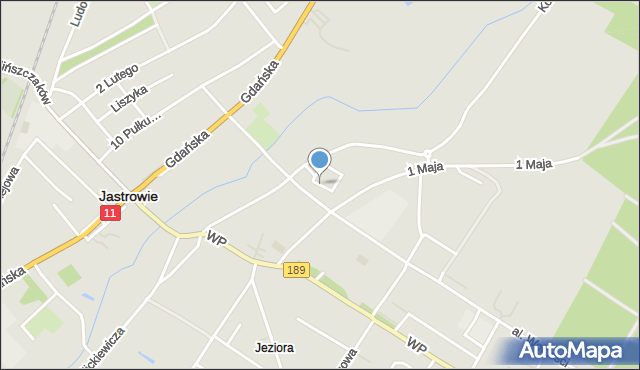 Jastrowie, Króla Zygmunta III Wazy, mapa Jastrowie