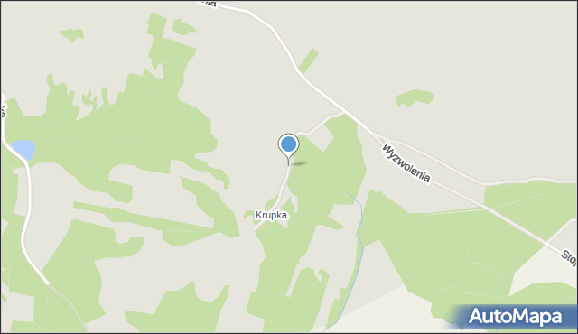 Jaworzno, Krupnicza, mapa Jaworzno