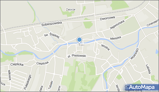 Jelenia Góra, Kryniczna, mapa Jelenia Góra