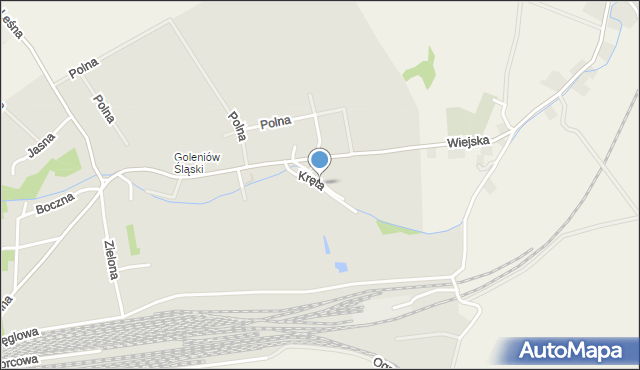 Kamieniec Ząbkowicki, Kręta, mapa Kamieniec Ząbkowicki