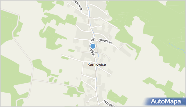 Karniowice gmina Trzebinia, Króla Władysława Łokietka, mapa Karniowice gmina Trzebinia