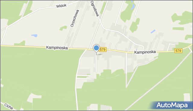 Kazuń-Bielany, Krótka, mapa Kazuń-Bielany