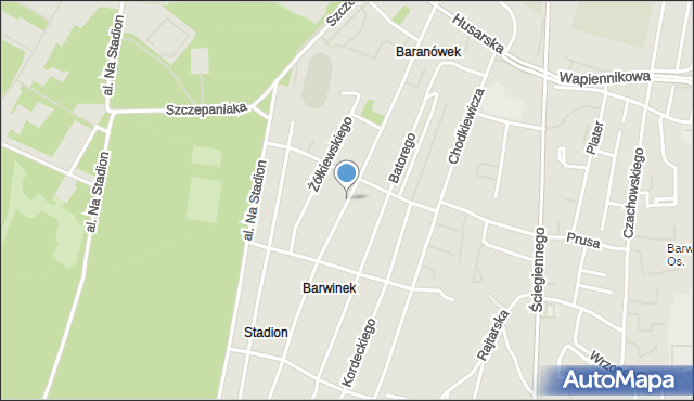 Kielce, Króla Jana III Sobieskiego, mapa Kielc