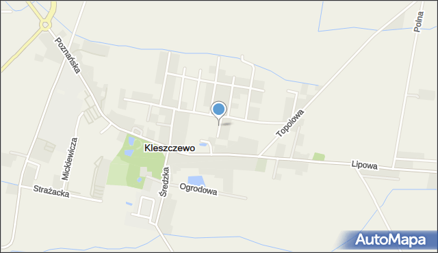 Kleszczewo powiat poznański, Krótka, mapa Kleszczewo powiat poznański