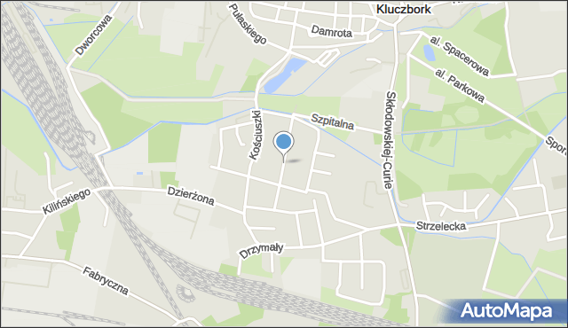 Kluczbork, Króla Bolesława Chrobrego, mapa Kluczbork