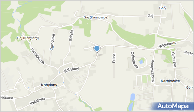 Kobylany gmina Zabierzów, Krakowska, mapa Kobylany gmina Zabierzów