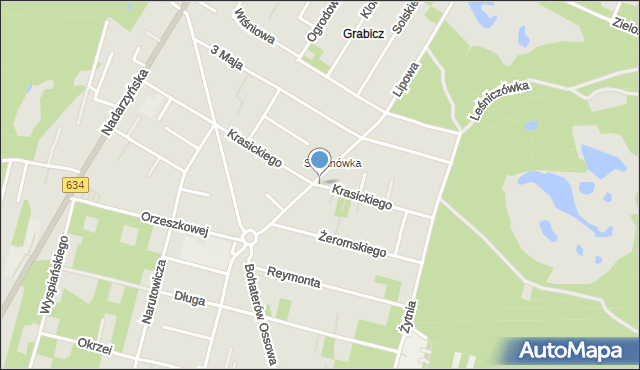 Kobyłka, Krasickiego Ignacego, bp., mapa Kobyłka