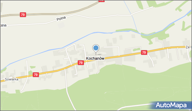 Kochanów gmina Zabierzów, Krótka, mapa Kochanów gmina Zabierzów