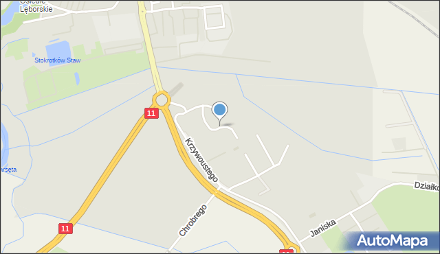 Kołobrzeg, Króla Kazimierza Wielkiego, mapa Kołobrzegu