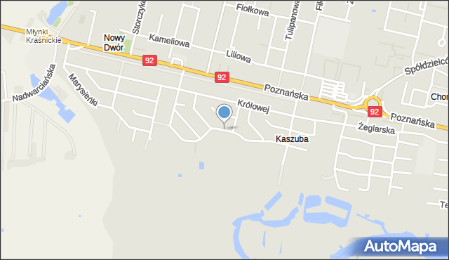 Konin, Króla Bolesława Chrobrego, mapa Konina
