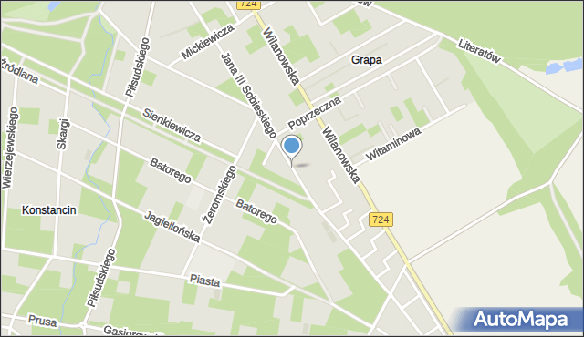 Konstancin-Jeziorna, Króla Jana III Sobieskiego, mapa Konstancin-Jeziorna