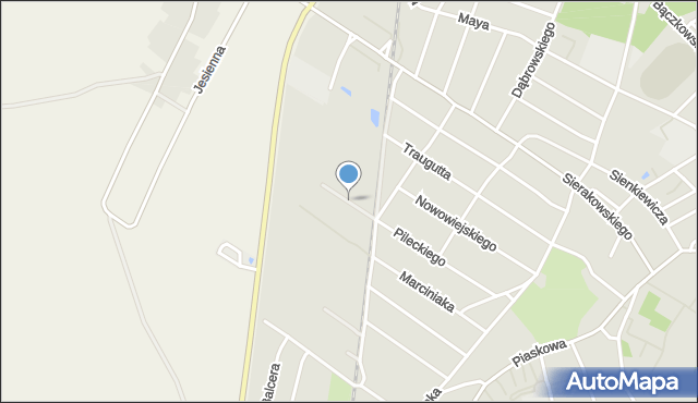 Kościan, Króla Władysława Jagiełły, mapa Kościan