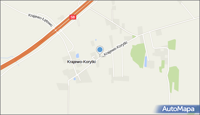 Krajewo-Korytki, Krajewo-Korytki, mapa Krajewo-Korytki