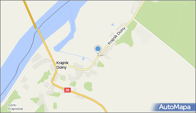 Krajnik Dolny, Krajnik Dolny, mapa Krajnik Dolny