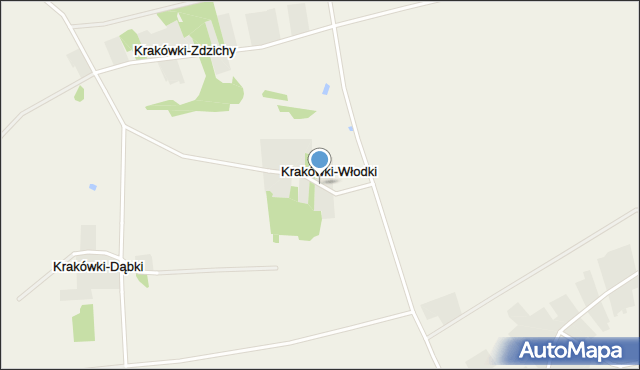 Krakówki-Włodki, Krakówki-Włodki, mapa Krakówki-Włodki