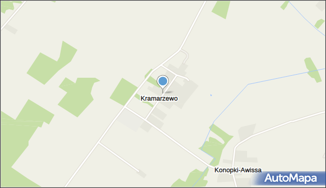 Kramarzewo gmina Radziłów, Kramarzewo, mapa Kramarzewo gmina Radziłów