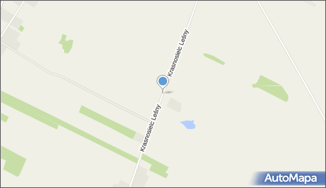 Krasnosielc Leśny, Krasnosielc Leśny, mapa Krasnosielc Leśny