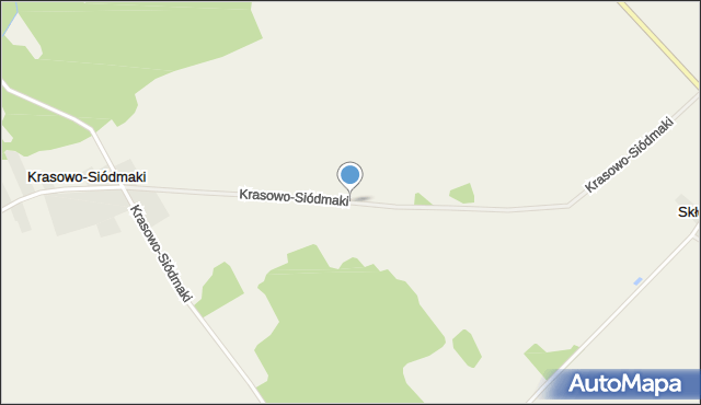 Krasowo-Siódmaki, Krasowo-Siódmaki, mapa Krasowo-Siódmaki