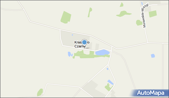 Kraszewo Czarne, Kraszewo Czarne, mapa Kraszewo Czarne