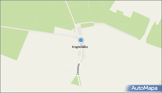 Krążkówko, Krążkówko, mapa Krążkówko