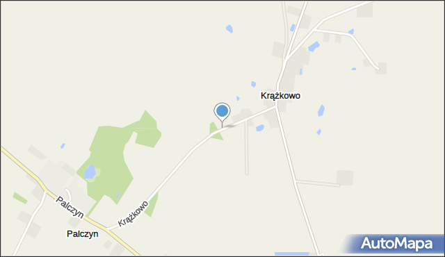 Krążkowo gmina Złotniki Kujawskie, Krążkowo, mapa Krążkowo gmina Złotniki Kujawskie